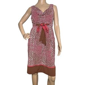 BCBGMaxAzria petal print cowl neck dress medium